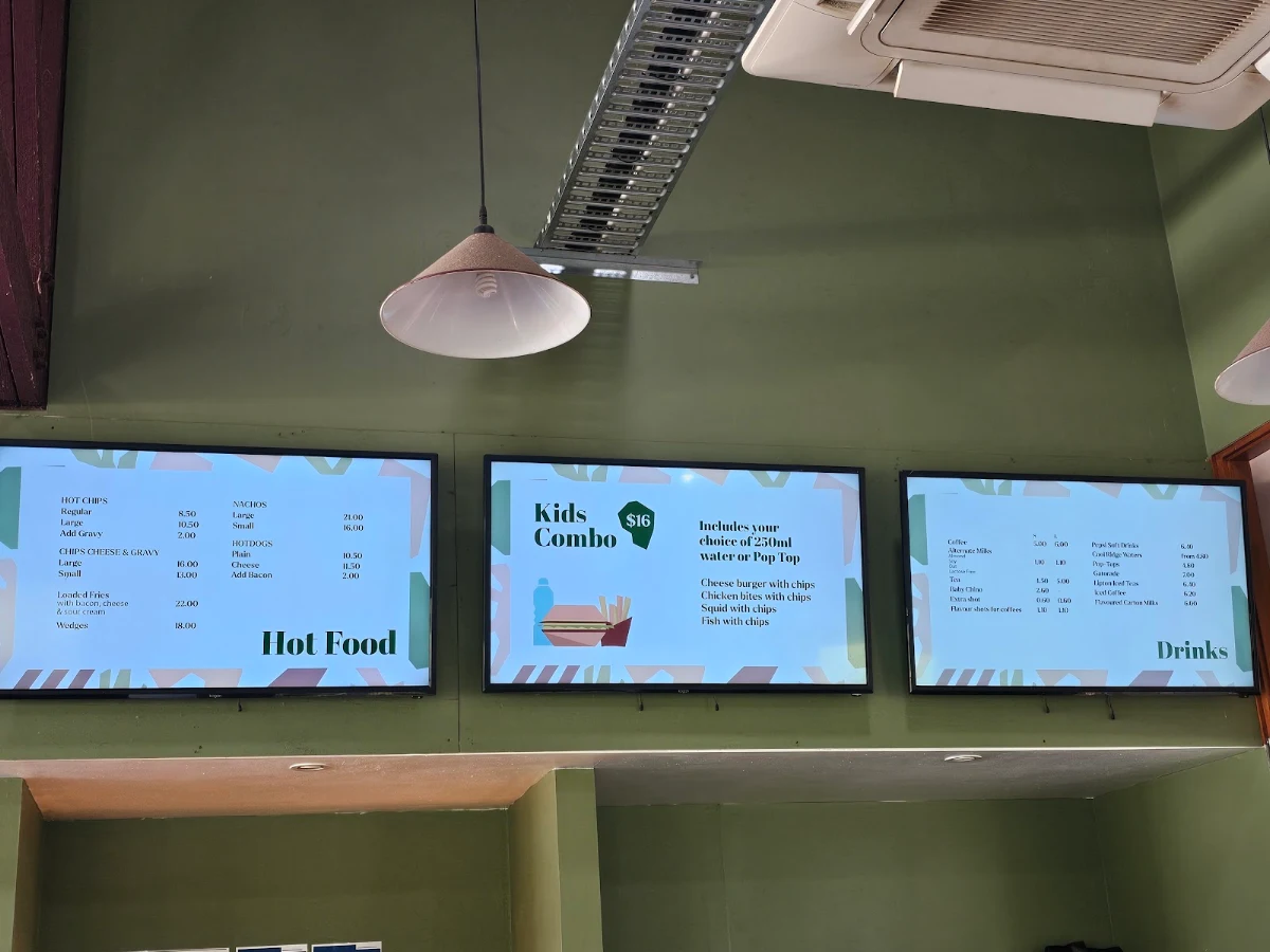Menu, Monarto Safari Park Café