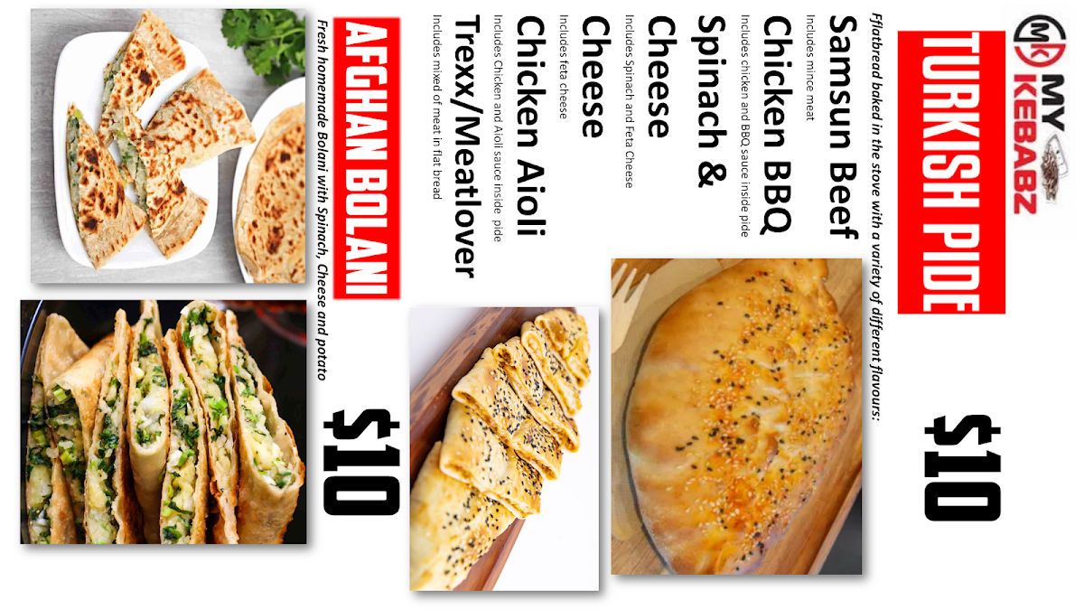 Menu, My Kebabz