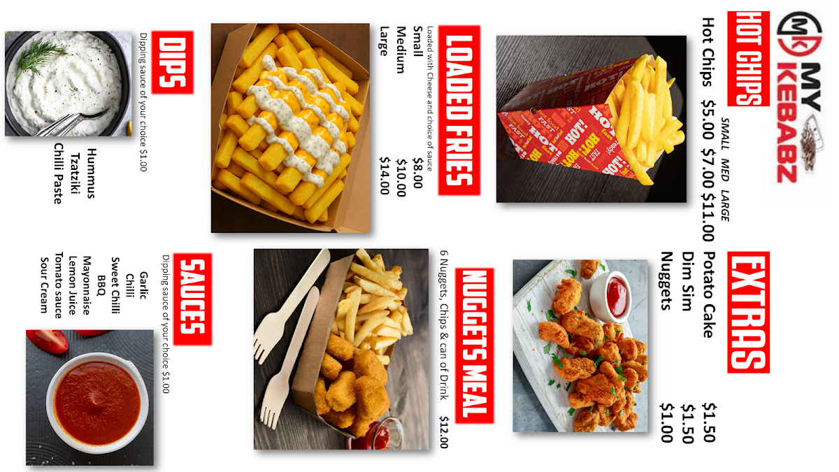 Menu, My Kebabz
