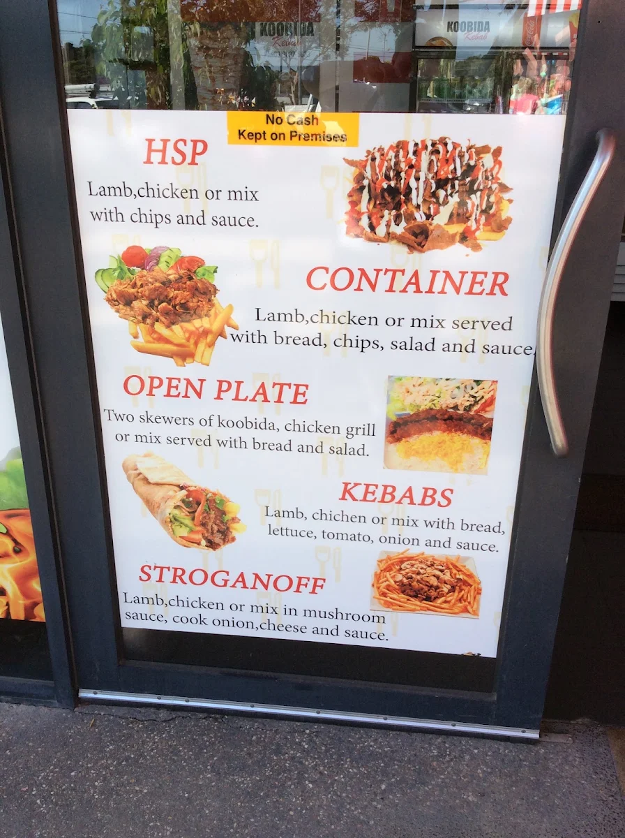 Menu, Koobida BBQ