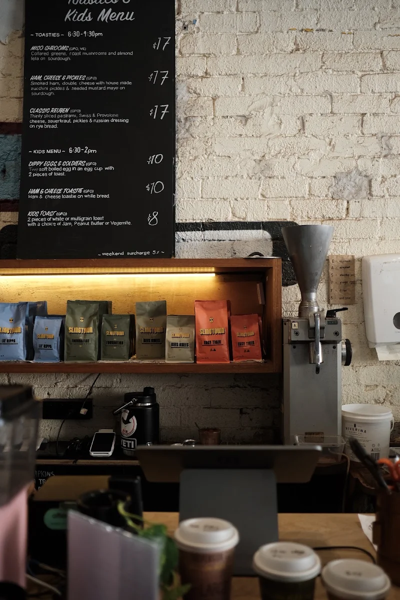 Menu, Slingtown Espresso