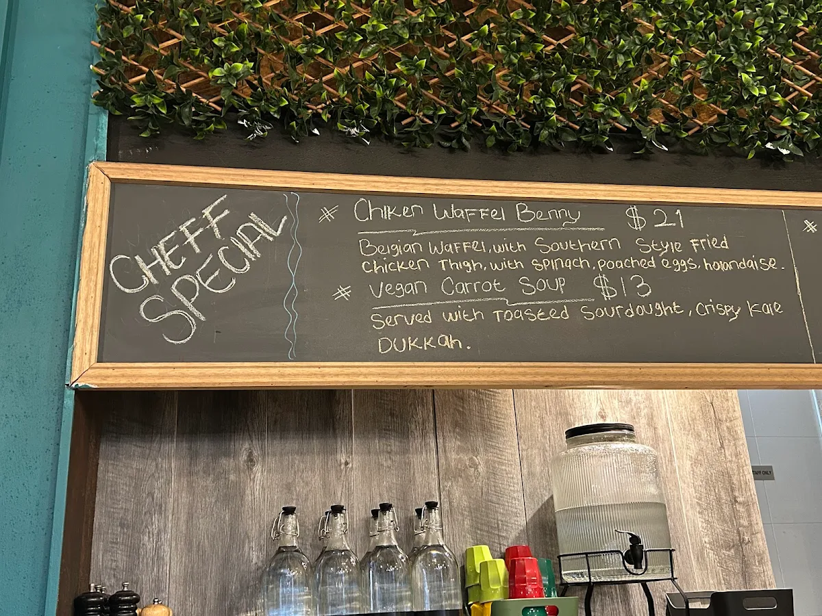 Menu, Beloved Cafe