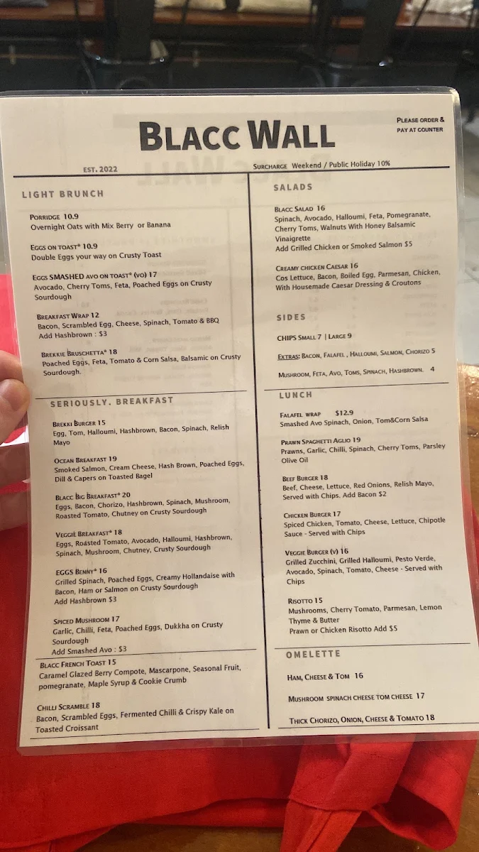Menu, Beloved Cafe