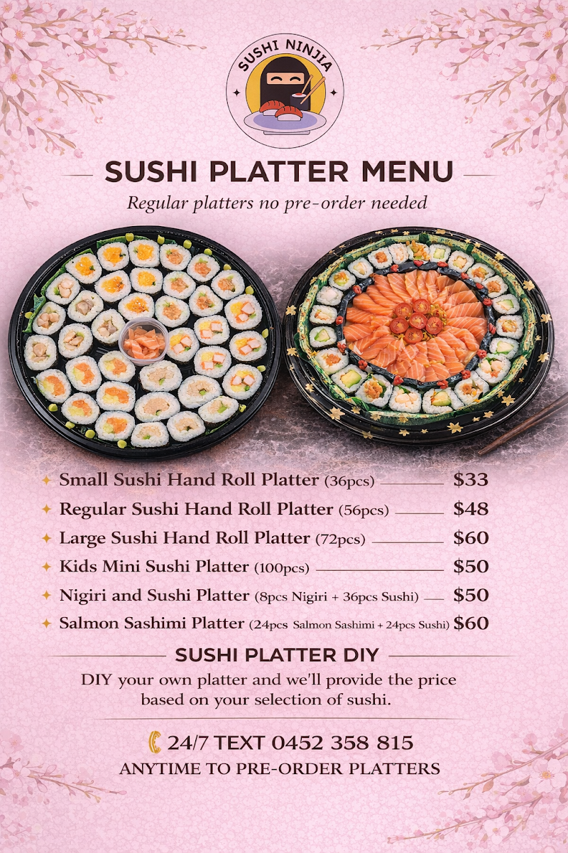 Menu, EDO Sushi