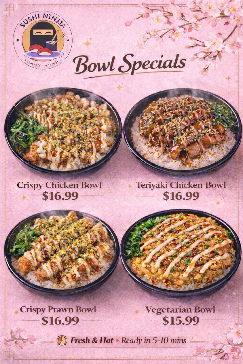 Menu, EDO Sushi