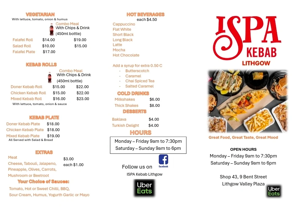 Menu, Ispa Kebab