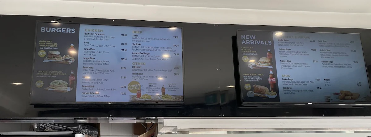 Menu, Golden Chicken Brookvale