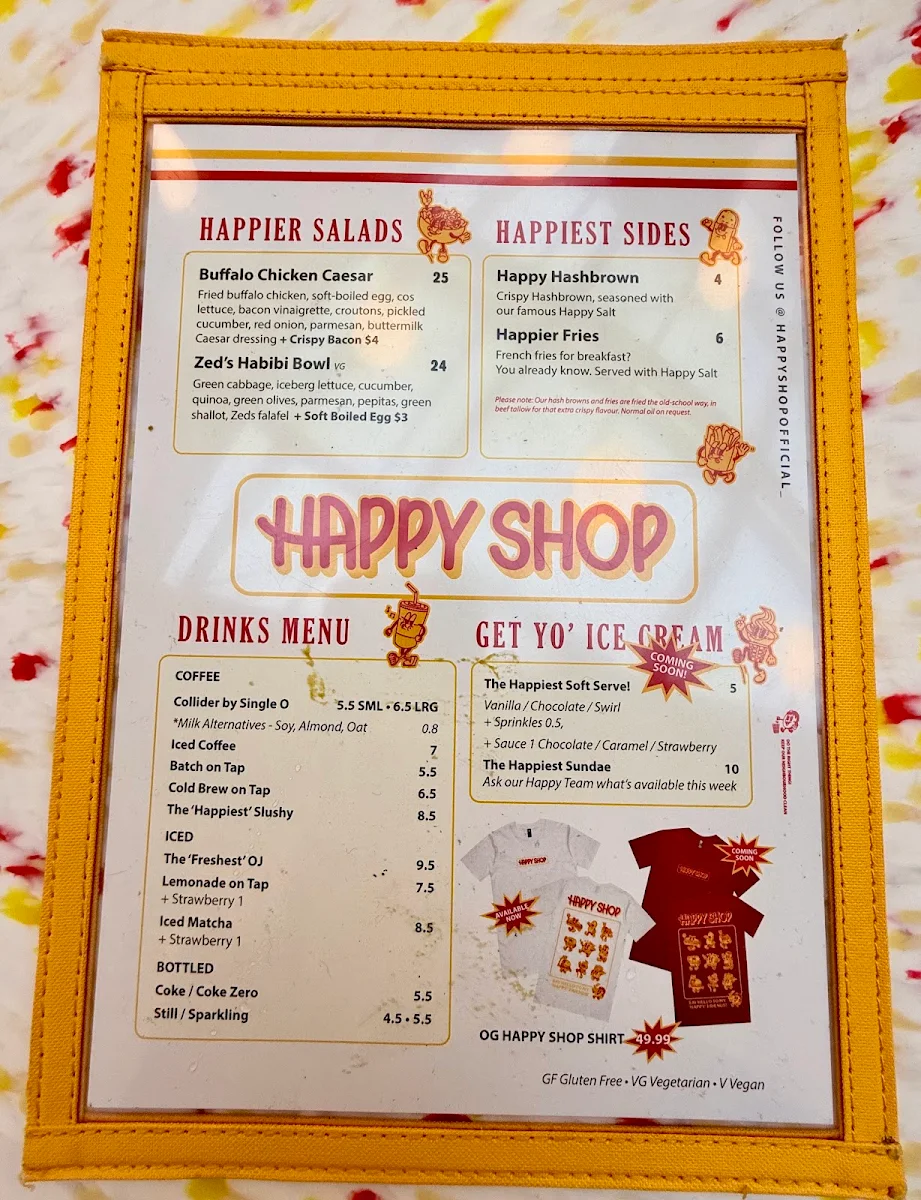 Menu, Happy Shop by Happyfield