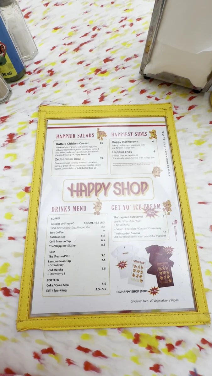 Menu, Happy Shop by Happyfield