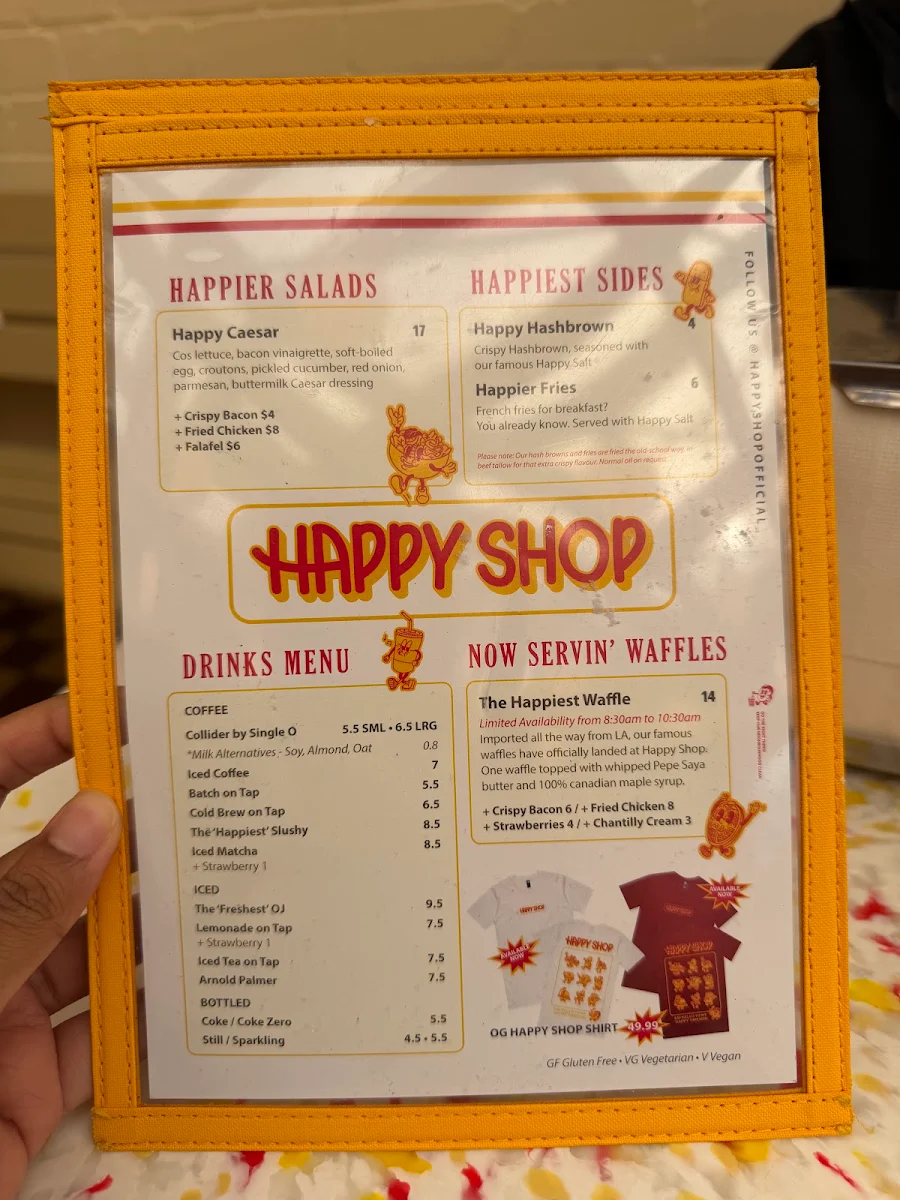 Menu, Happy Shop by Happyfield