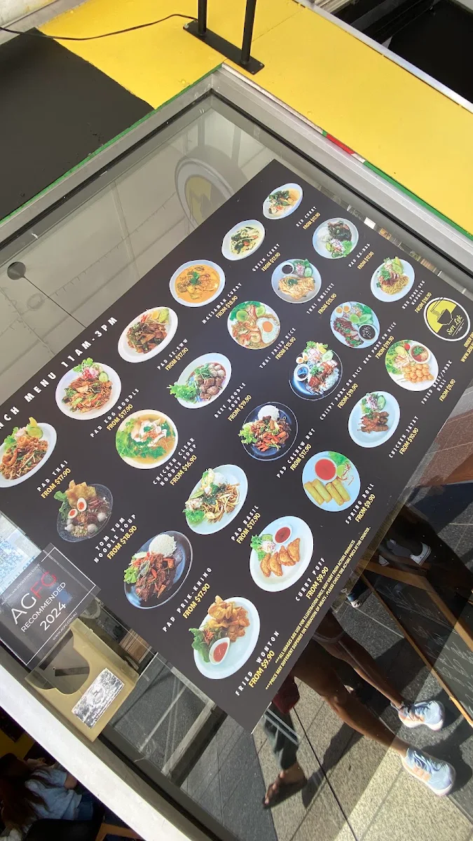 Menu, Sen Lek Thai Restaurant