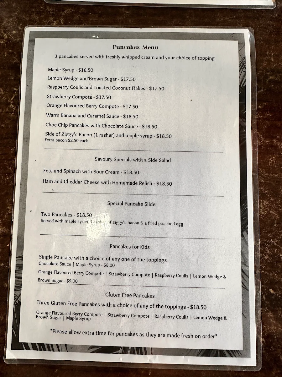 Menu, Basket & Green