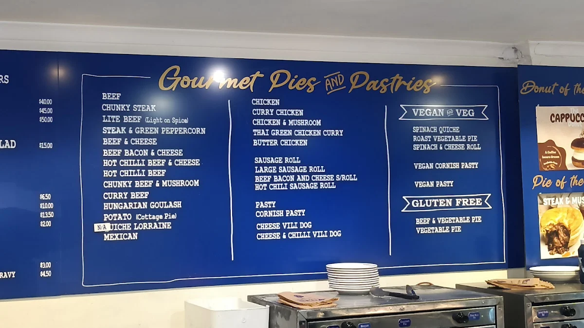 Menu, Café De Vili's