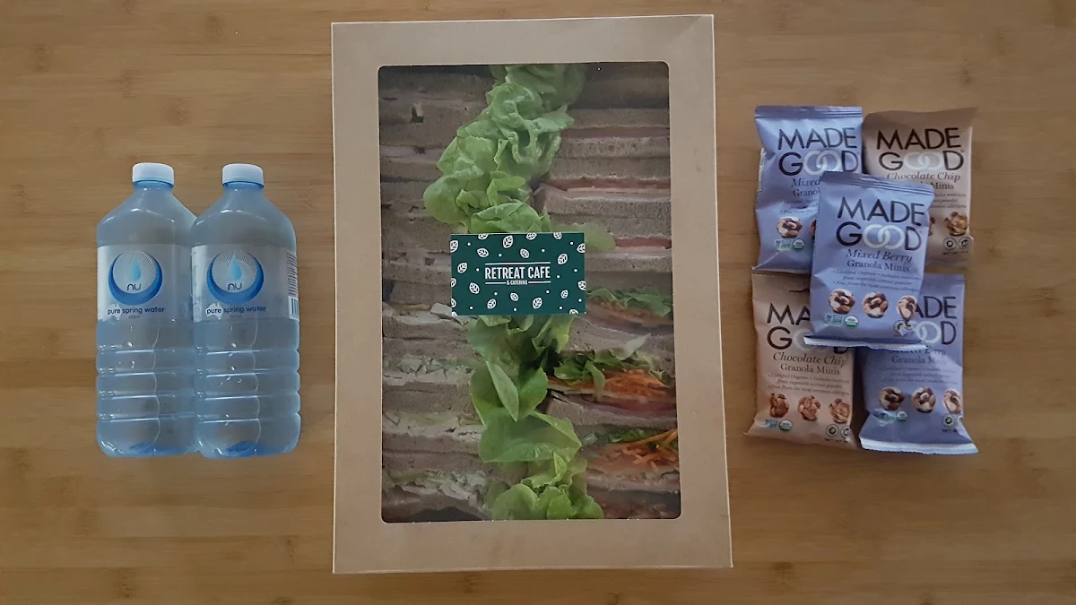 Menu, Retreat Cafe and Catering