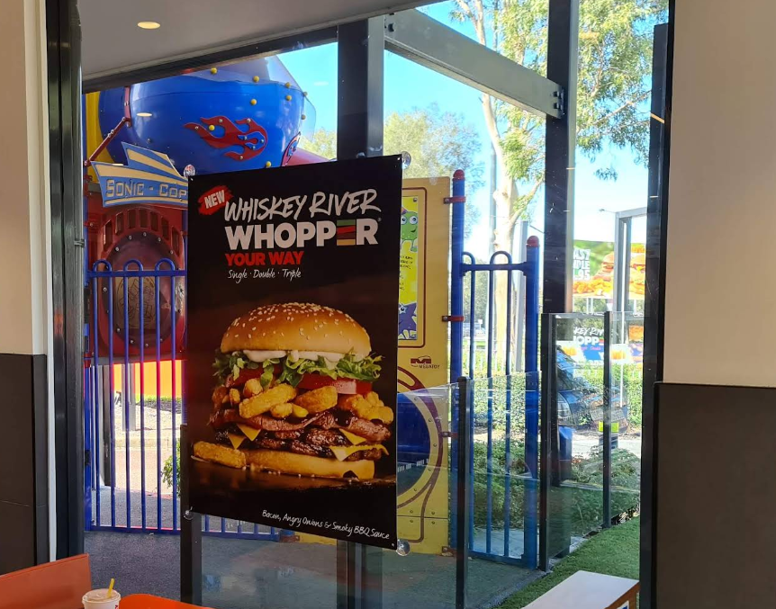 Menu, Hungry Jack's Burgers Maitland