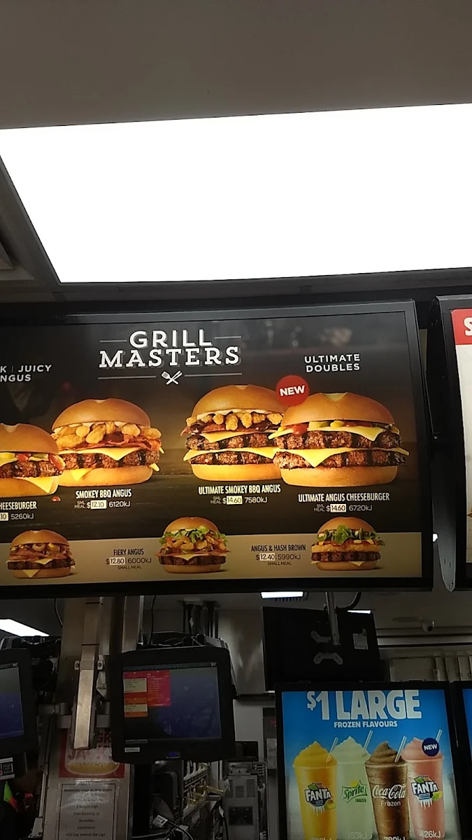 Menu, Hungry Jack's Burgers Maitland