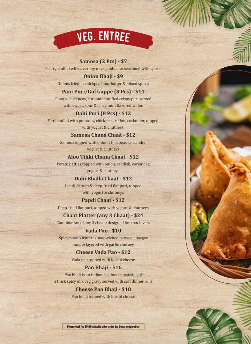 Menu, The curry story Indian & Pakistani Restaurant