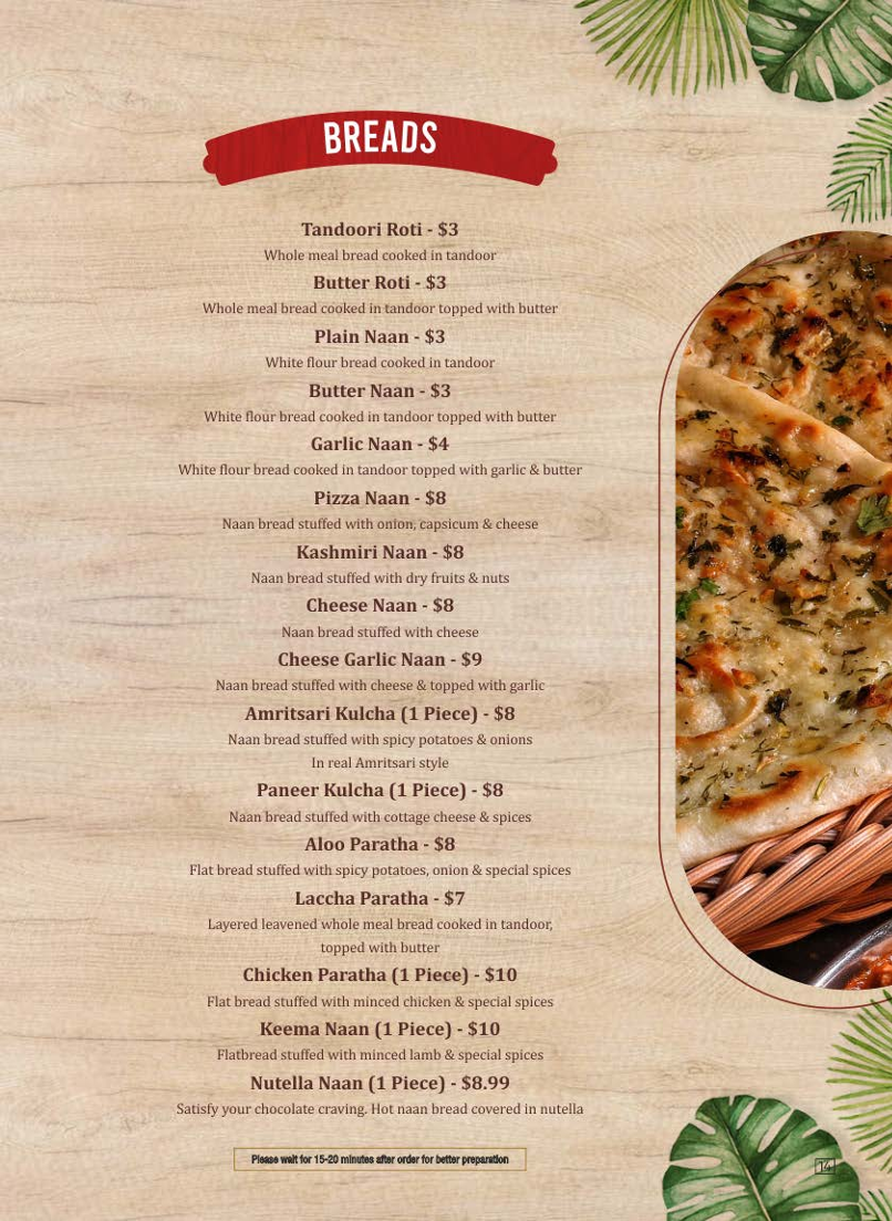 Menu, The curry story Indian & Pakistani Restaurant