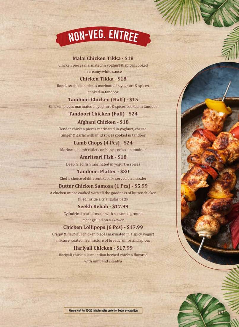 Menu, The curry story Indian & Pakistani Restaurant