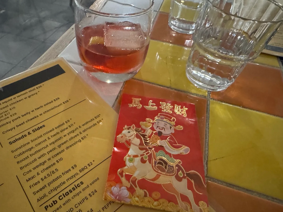 Menu, Sunshine Social - BBQ