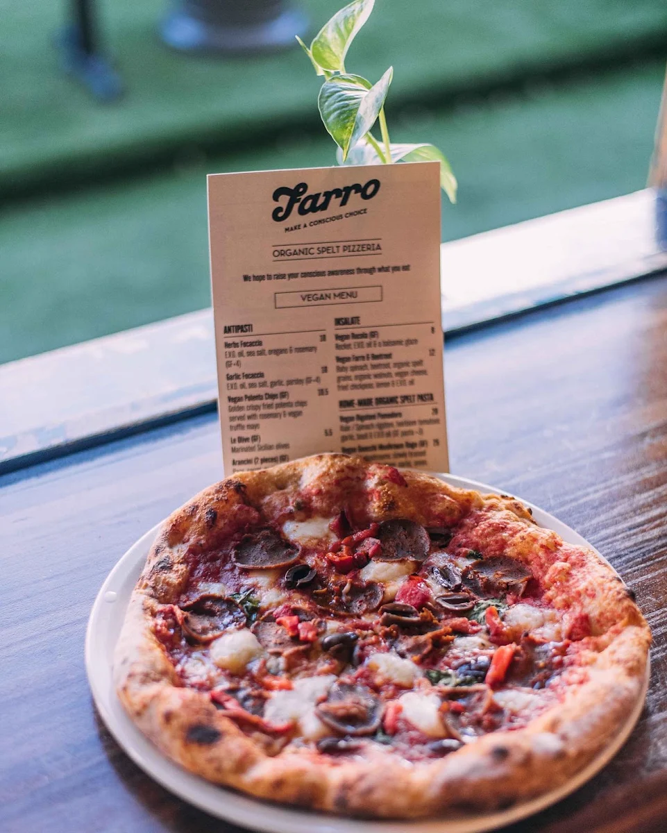 Menu, Farro Pizzeria Thornbury