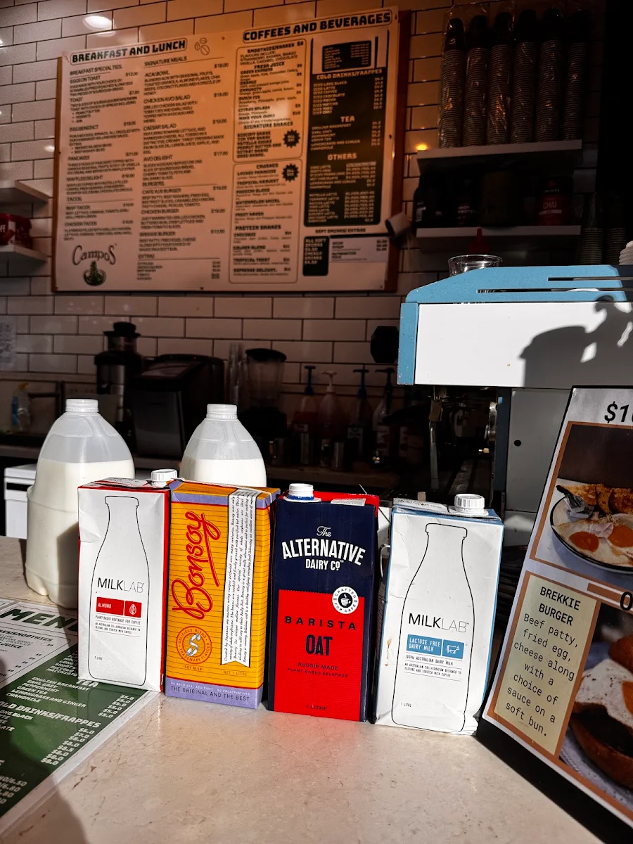 Menu, Cafe Australia