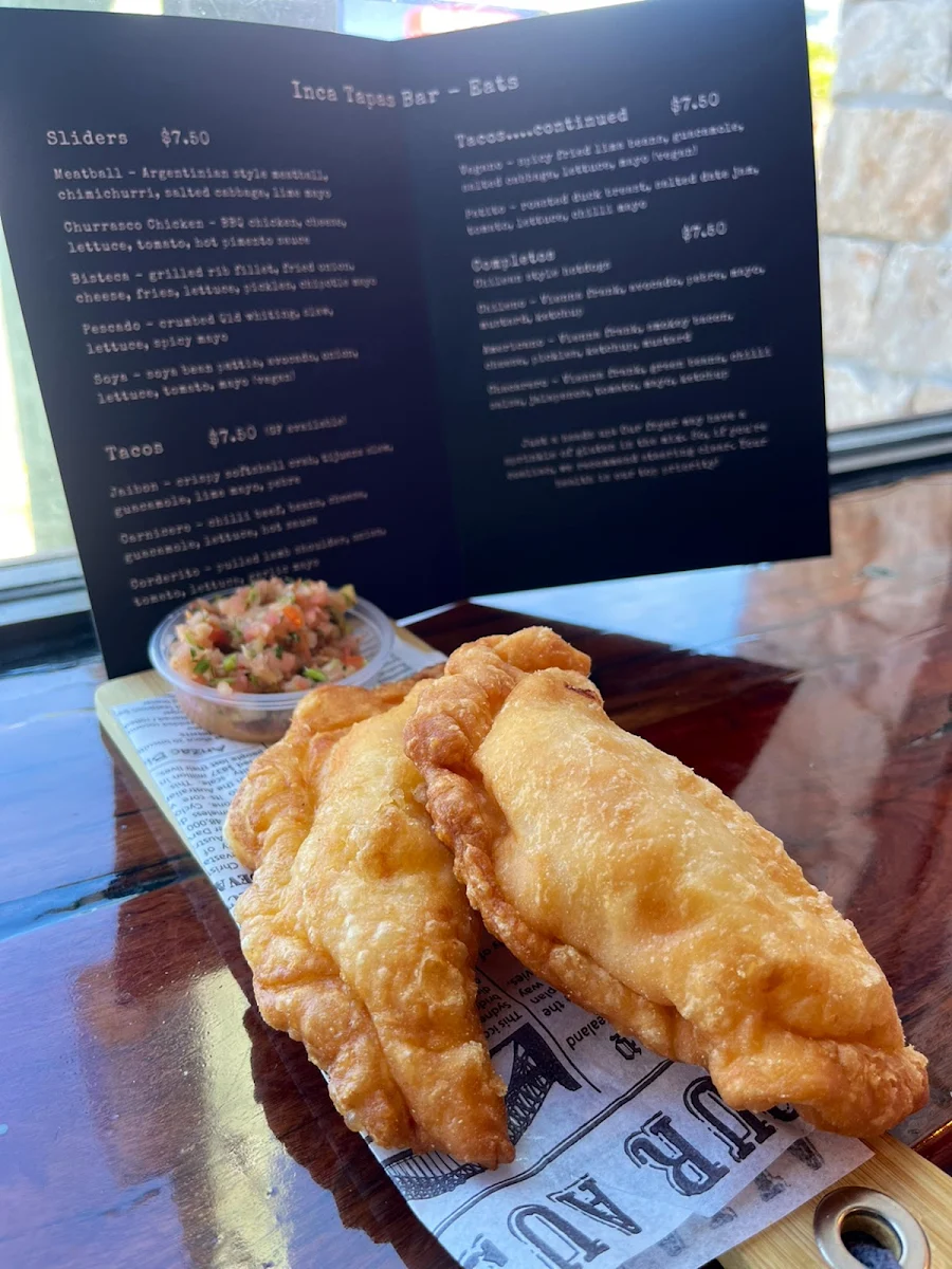 Menu, Inca Tapas Bar