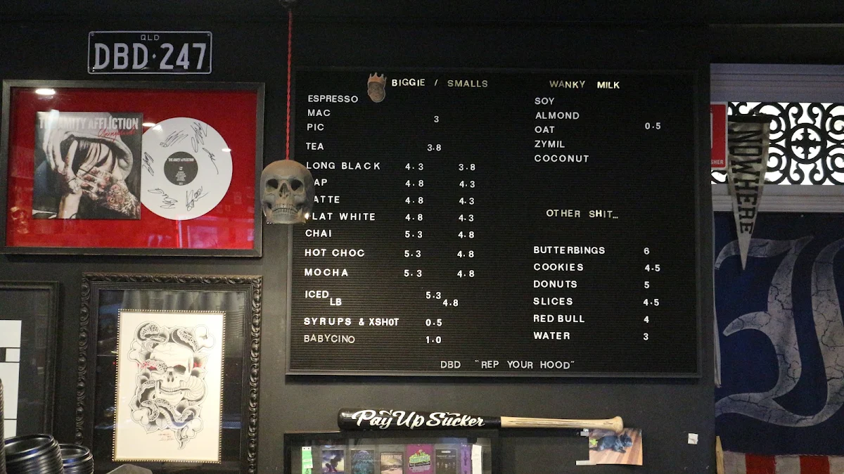 Menu, Death Before Decaf