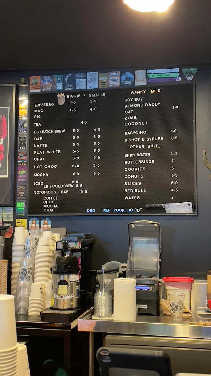 Menu, Death Before Decaf