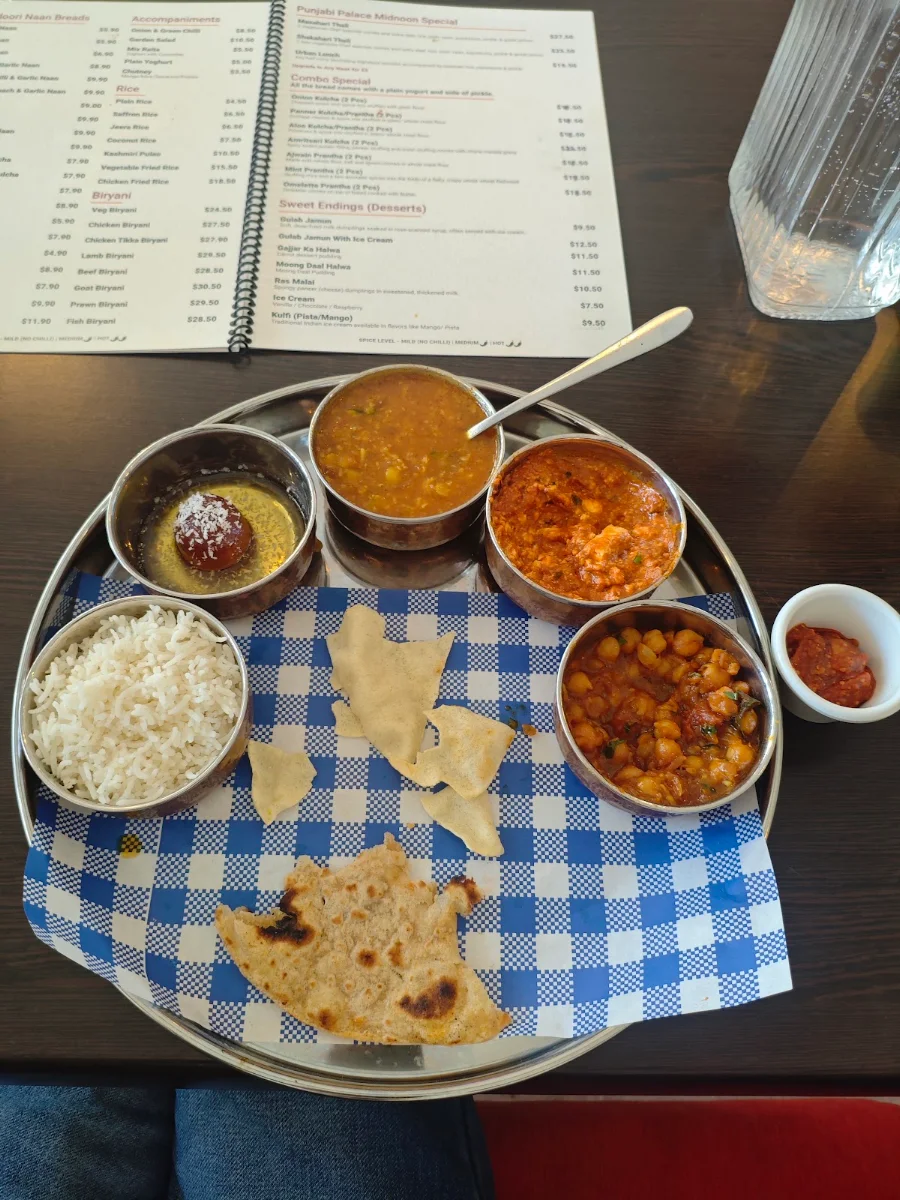 Menu, Punjabi Palace Cairns