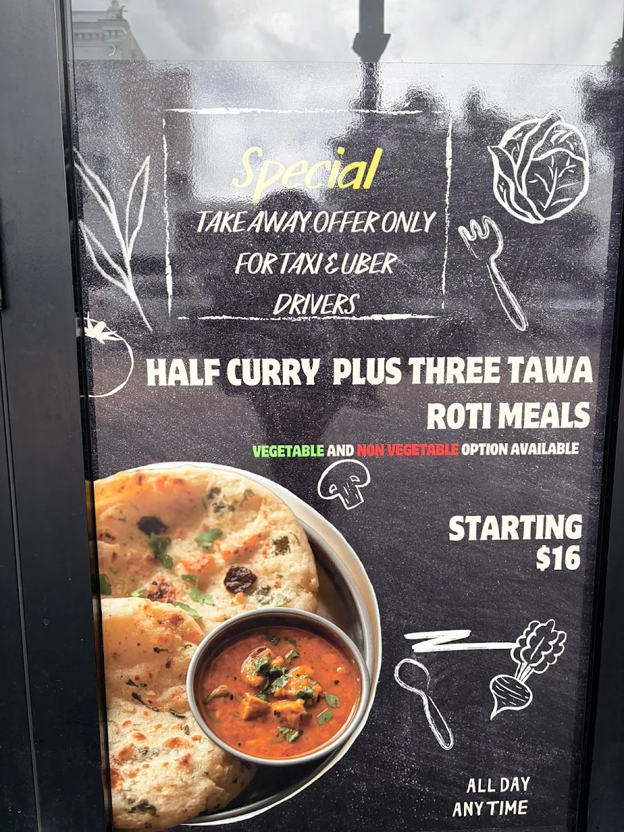 Menu, Punjabi Palace Cairns