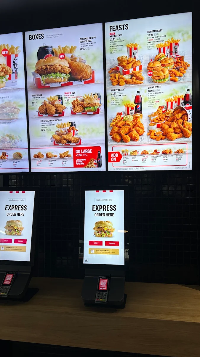 Menu, KFC Reynella
