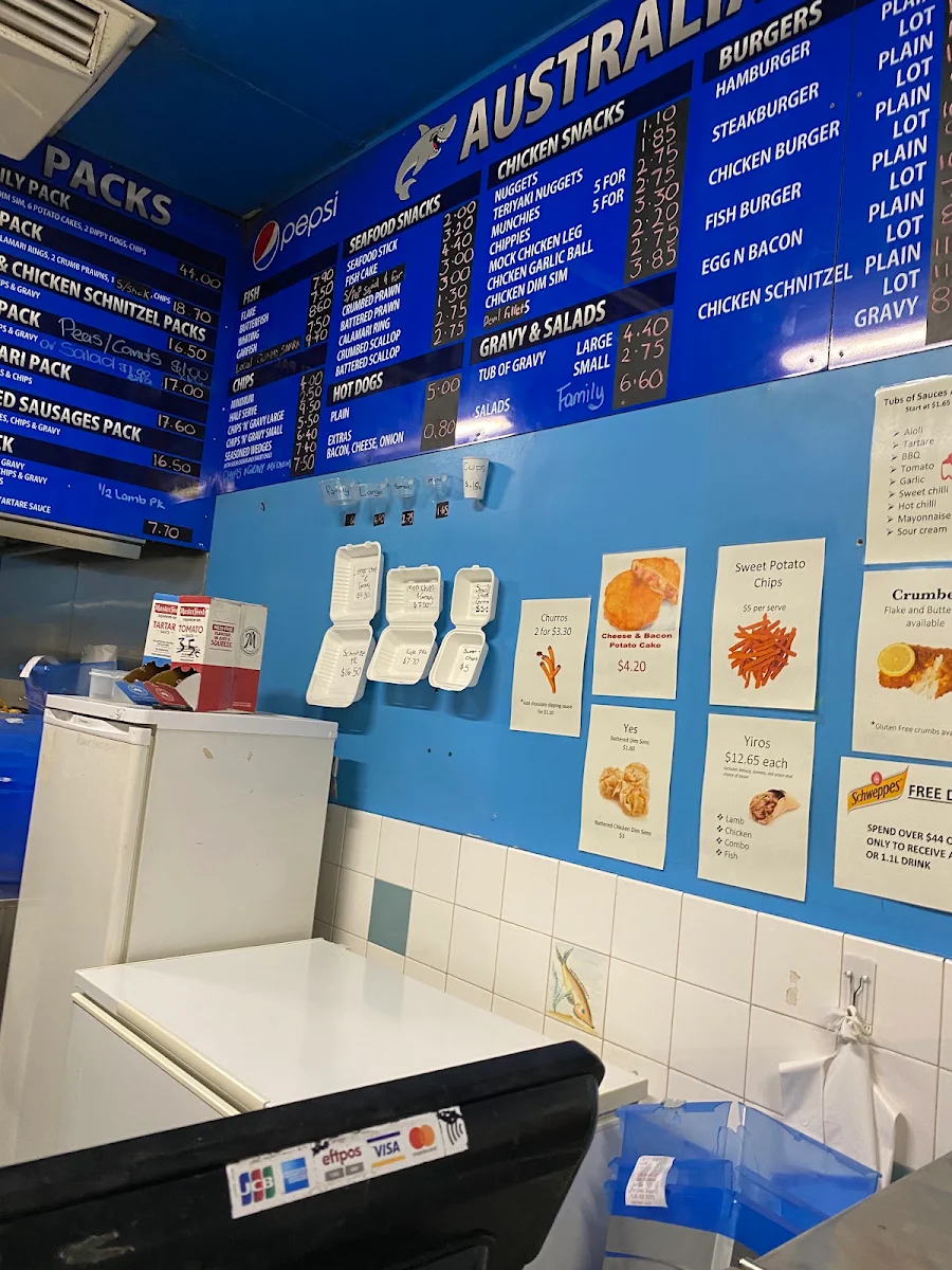 Menu, Australian Fish Market