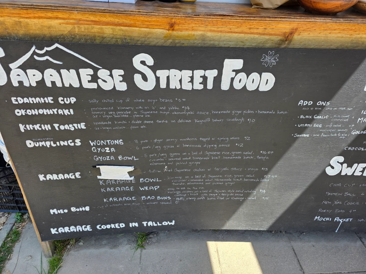Menu, Raven Place