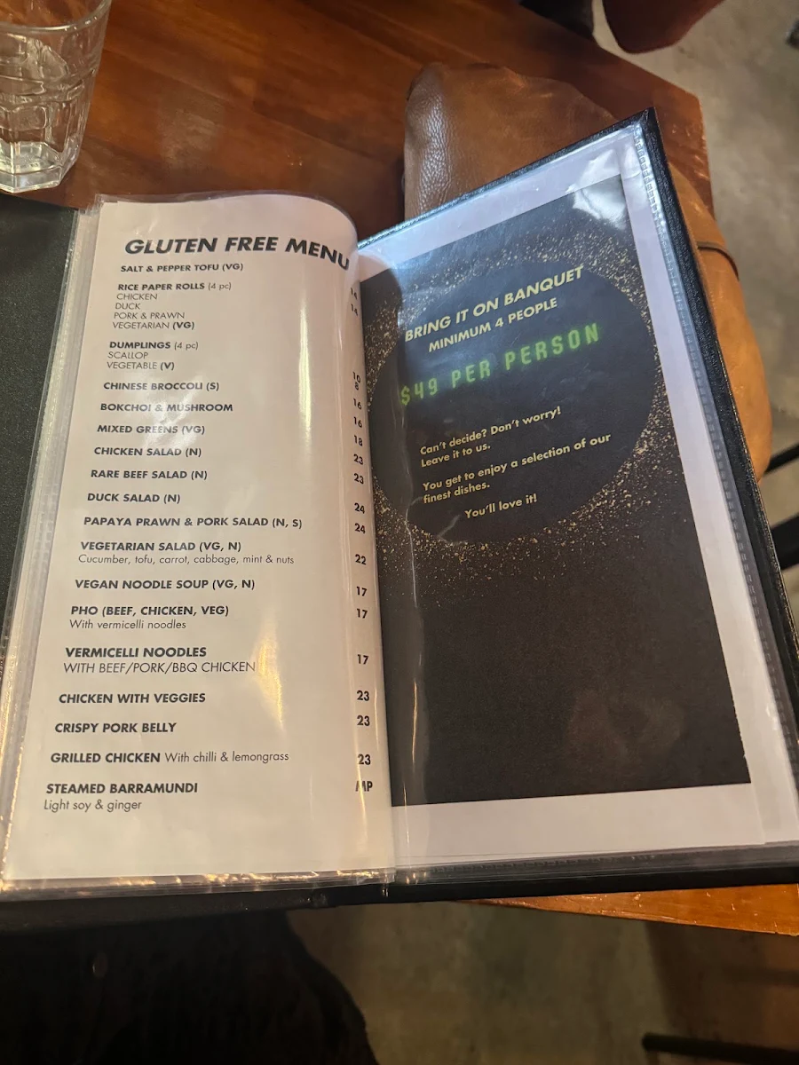 Menu, Mister Minh
