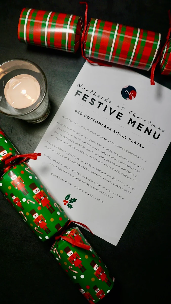 Menu, Northside Wines