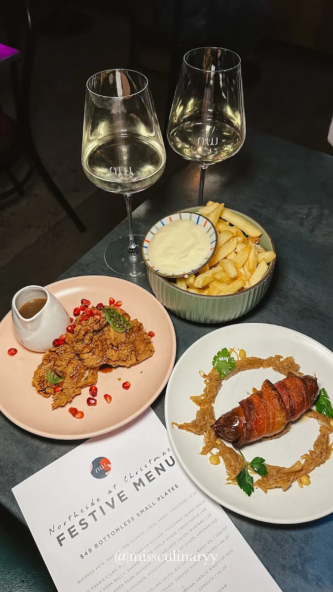Menu, Northside Wines