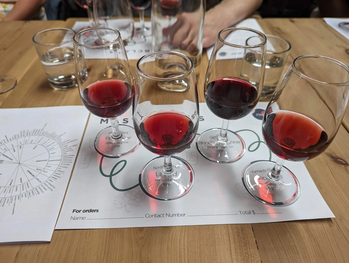 Menu, Northside Wines