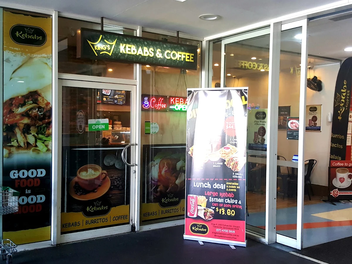 Menu, King's Kebabs & Coffee