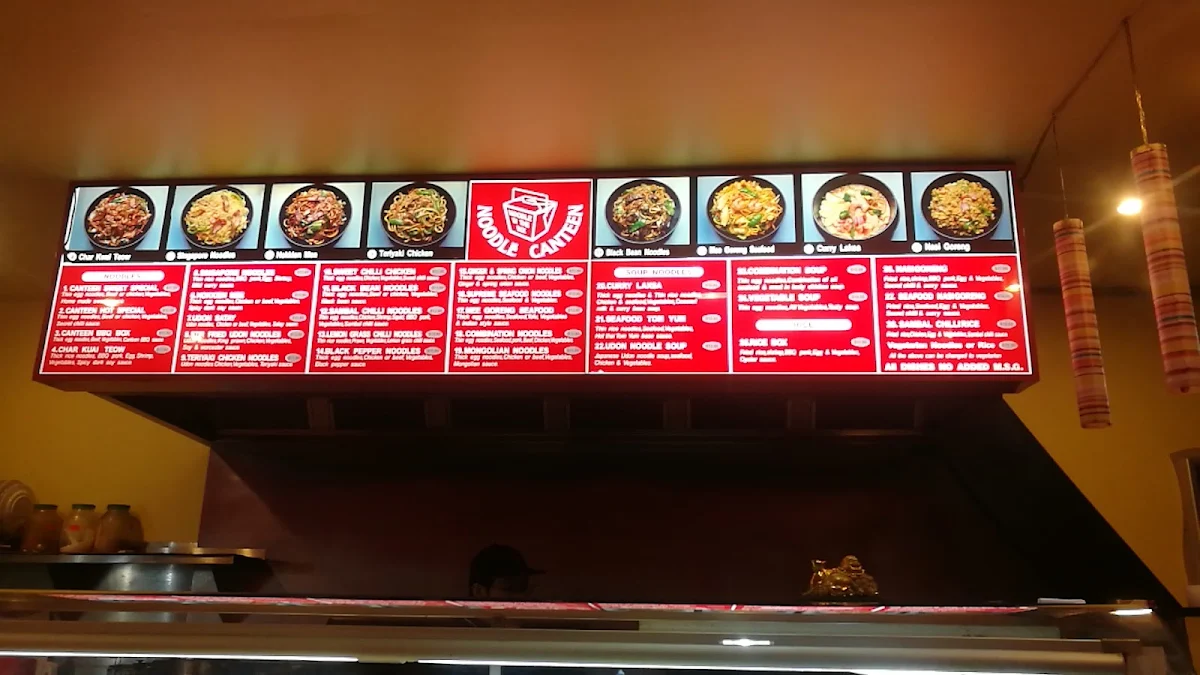 Menu, Noodle Canteen