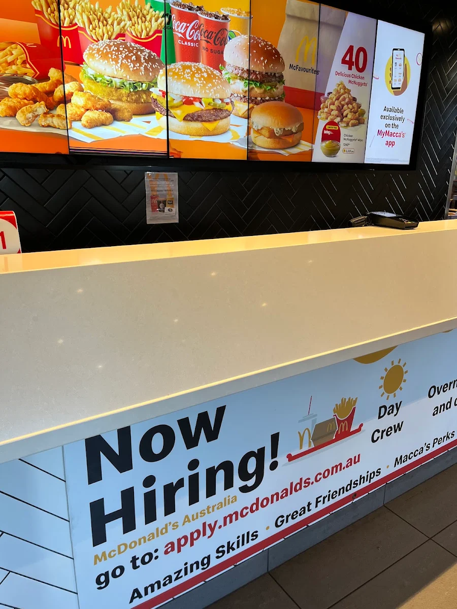 Menu, McDonald's Albion Park Rail