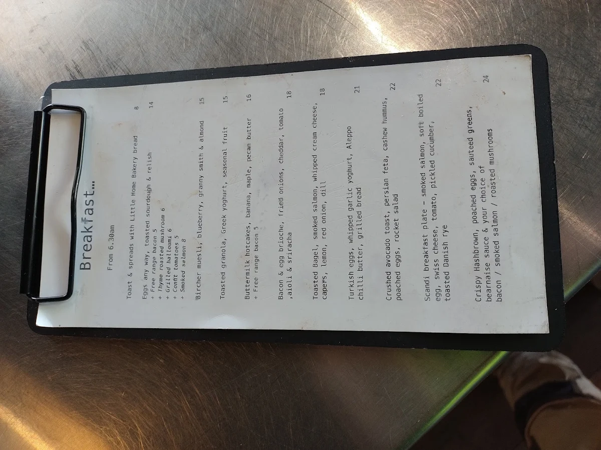 Menu, Cambridge Corner Store