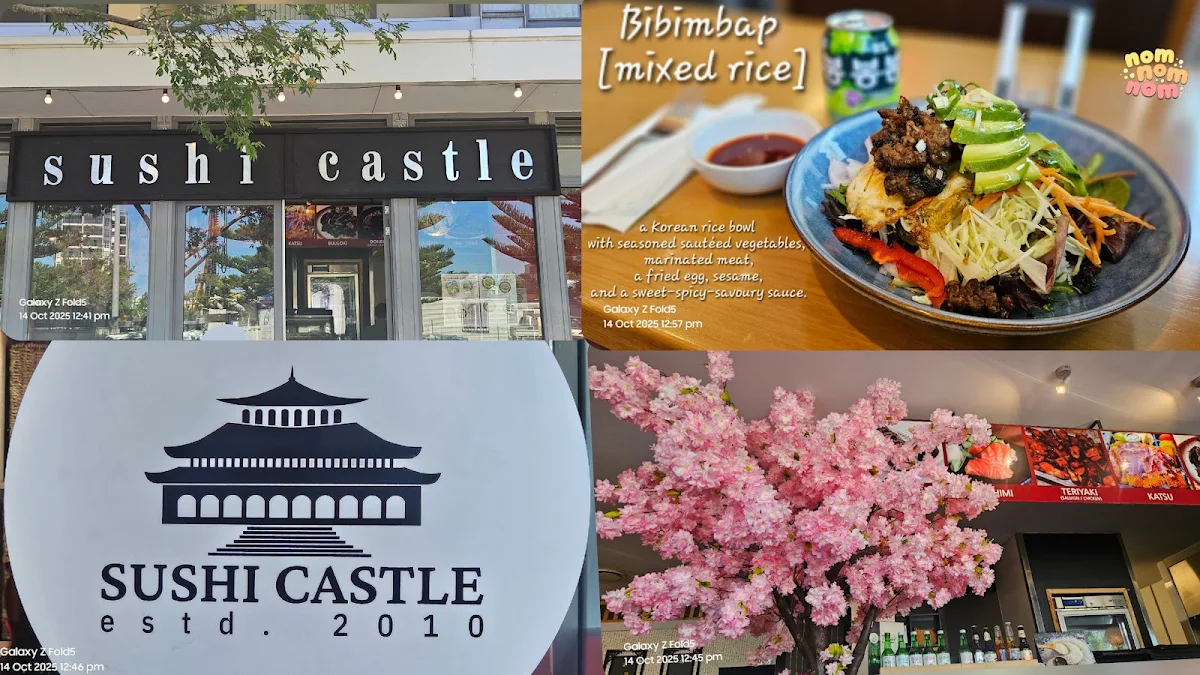 Menu, Sushi Castle