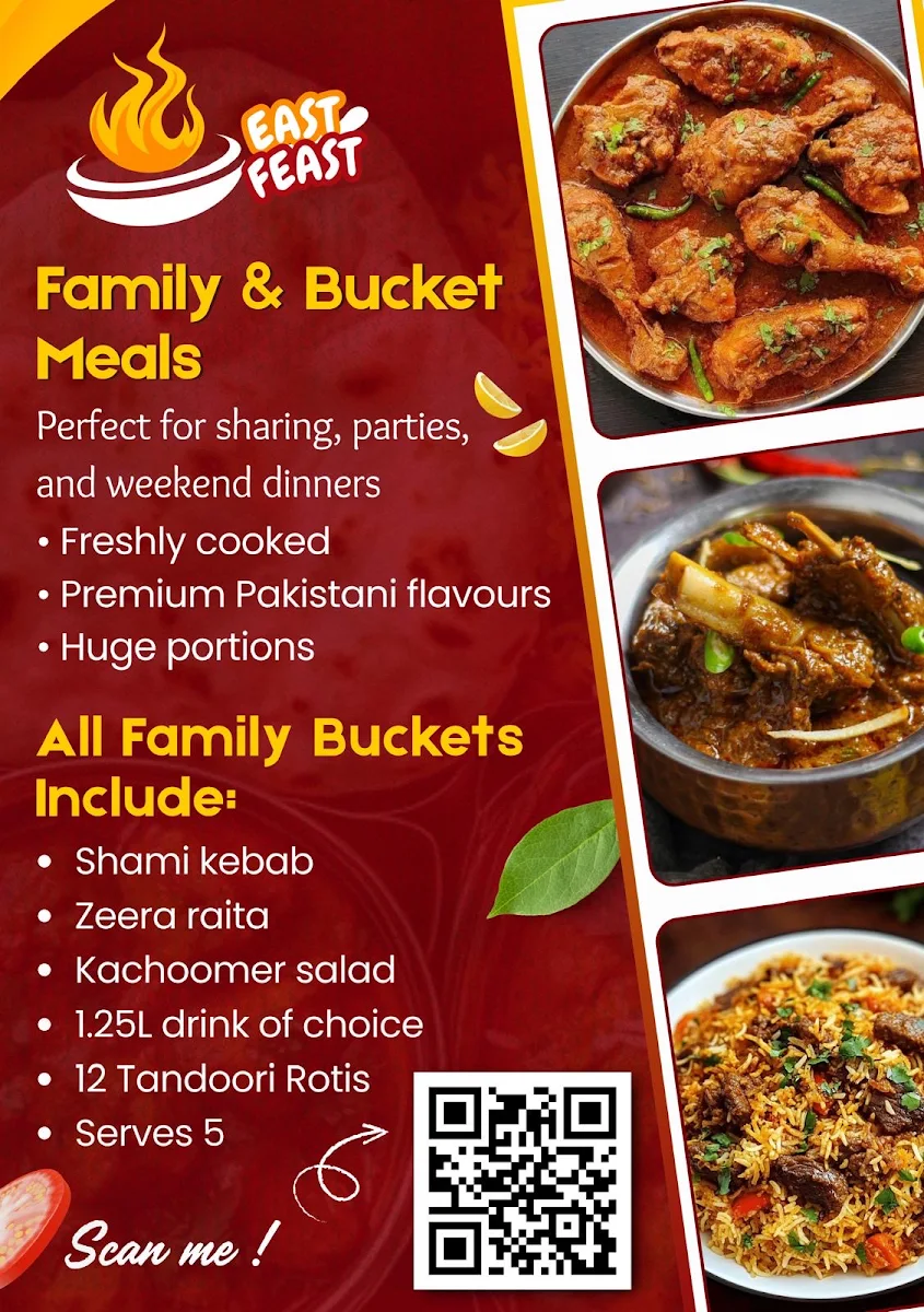 Menu, East Feast