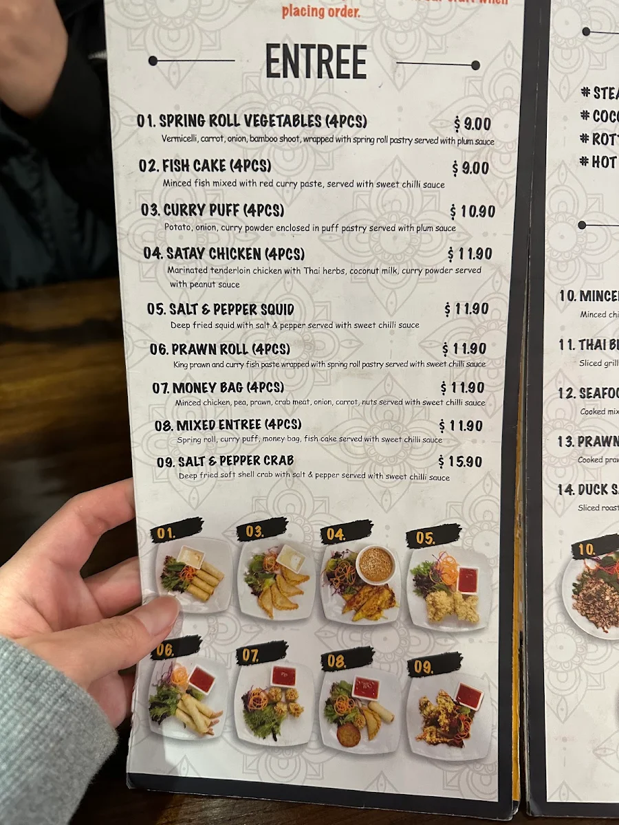 Menu, Khon Thai