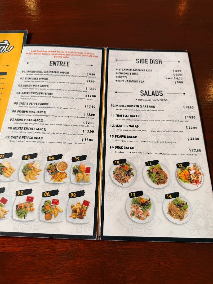 Menu, Khon Thai