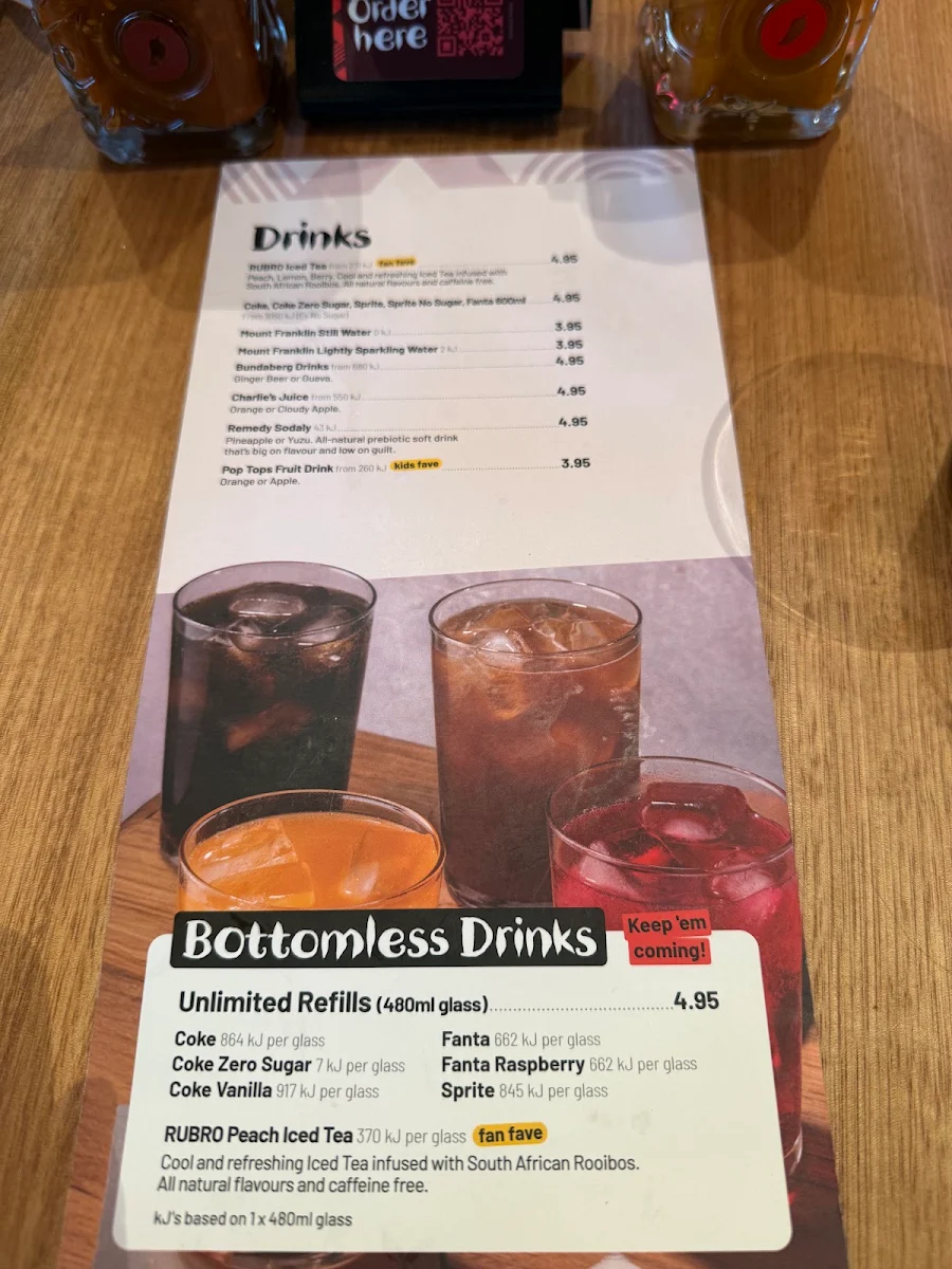 Menu, Nando's Munno Para