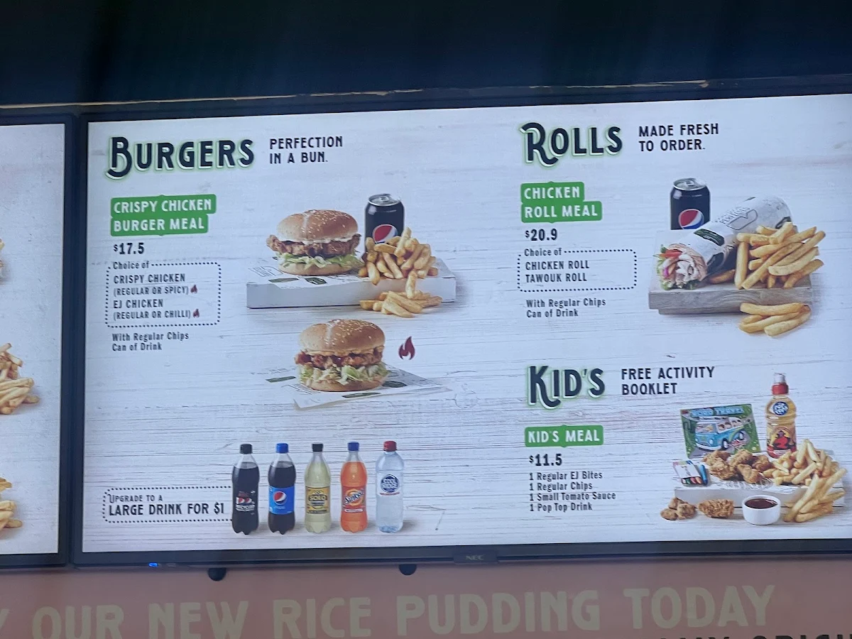 Menu, El Jannah Chicken Preston