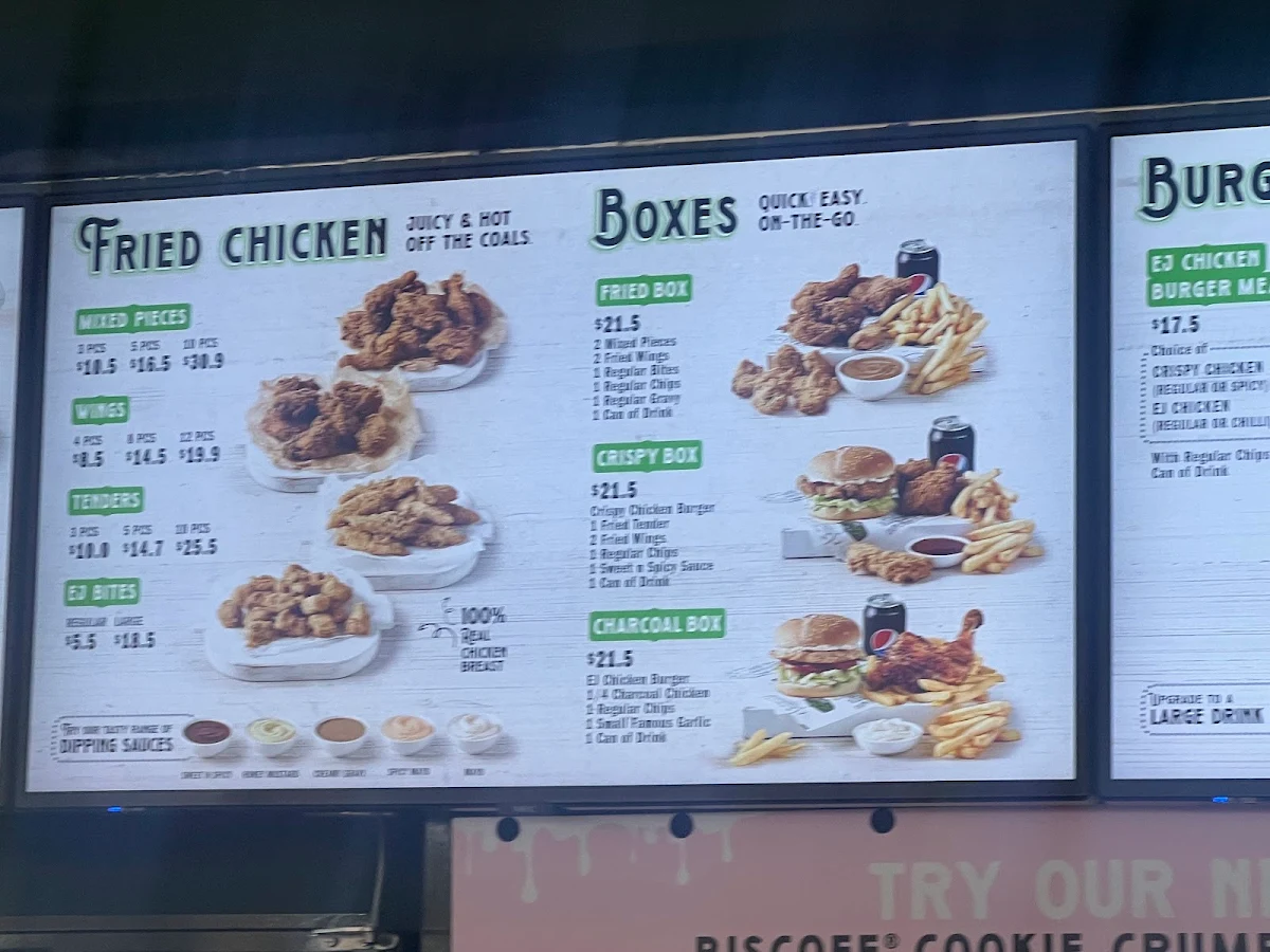 Menu, El Jannah Chicken Preston