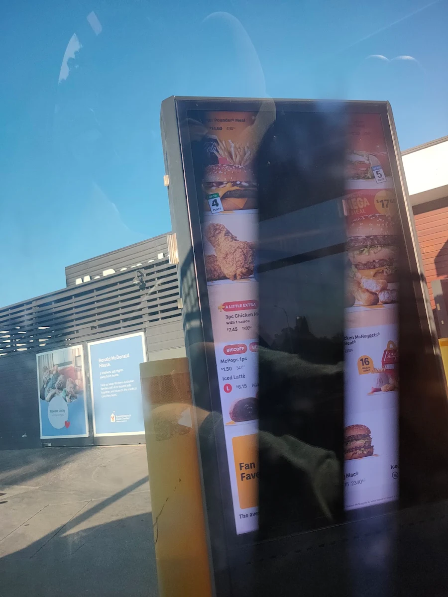 Menu, McDonald's High Wycombe